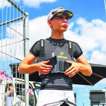 Mit Tempo an die Spitze - Youngster Elia Pappacena fährt gerne international. Wie hier in Mariembourg in Belgien. Bild: zg