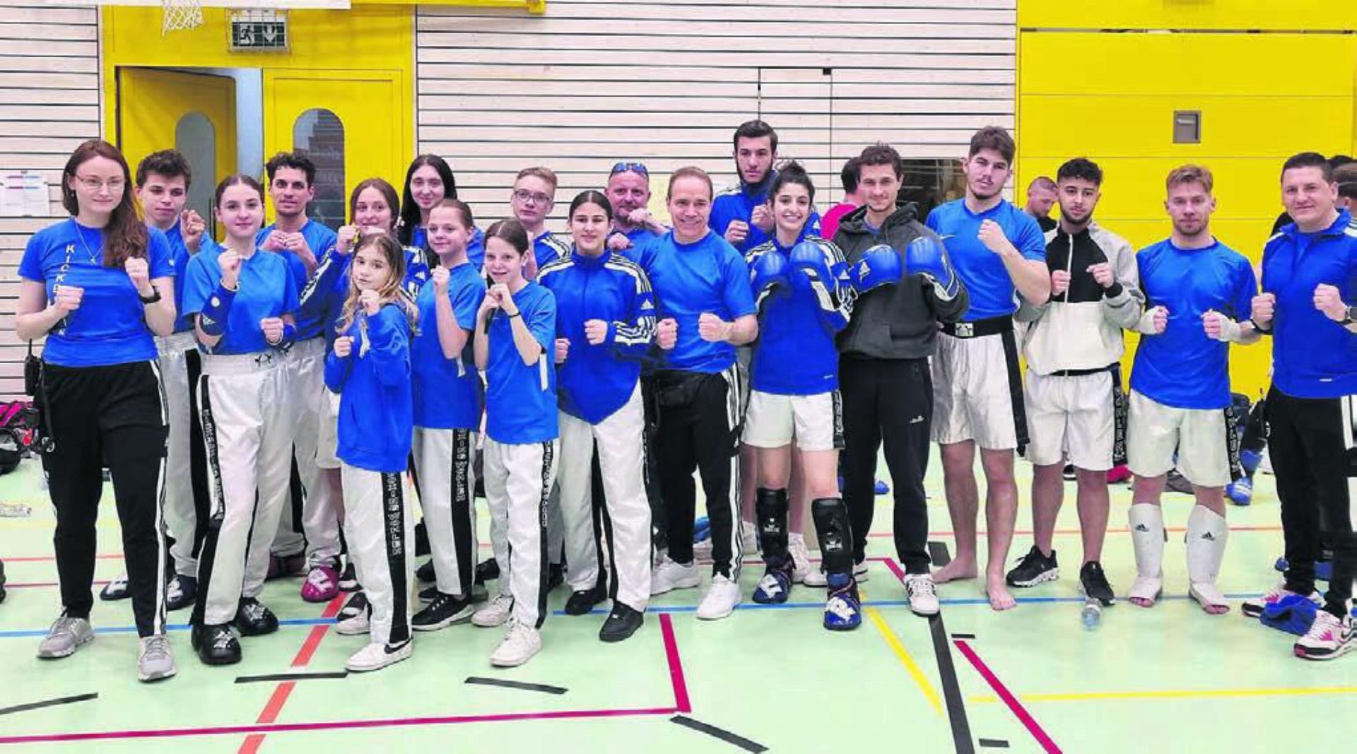 Kickboxing Wohlen überzeugte an der zweiten Meisterschaftsrunde in Liechtenstein. Bild: zg