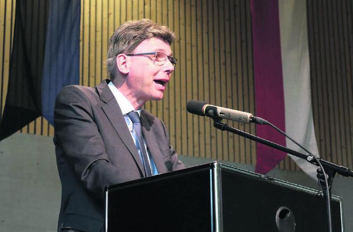 Regierungsrat Dieter Egli betonte die Wichtigkeit der Gemeindeschreiberinnen und Gemeindeschreiber. Bilder: ci