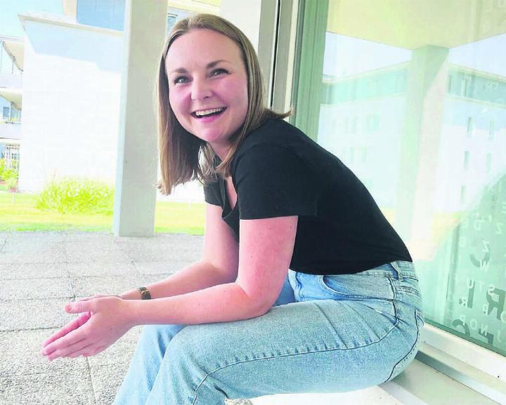 Sie wird bald das neue Oberhaupt sein der 350 Mitglieder des TV Muri Handball: Die 29-jährige Lucia Schroth. Bild: Stefan Sprenger