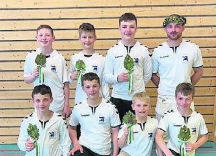 Acht Sportler, sieben Kränze: Die NTR Freiamt im Thurgau. Bild: zg