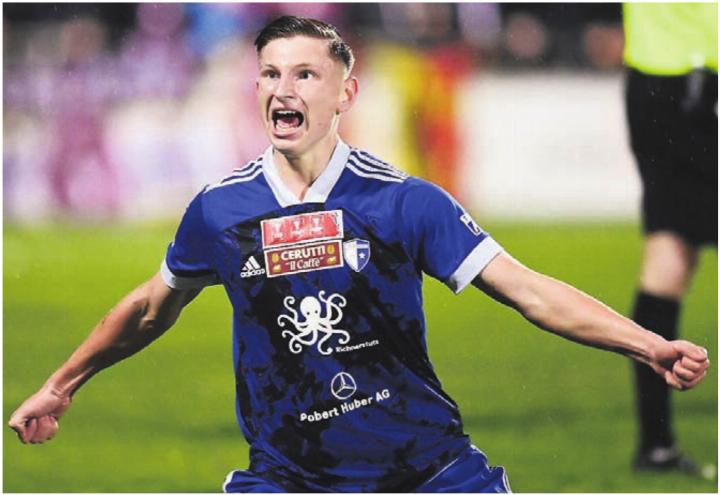 Stürmer Alessandro Vogt erhält beim FC St. Gallen einen Profivertrag. Bilder: spr/awa