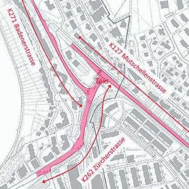 «Ein gewaltiges Projekt» - Am Bibenlos-Knoten kreuzen sich gleich drei Kantonsstrassen.