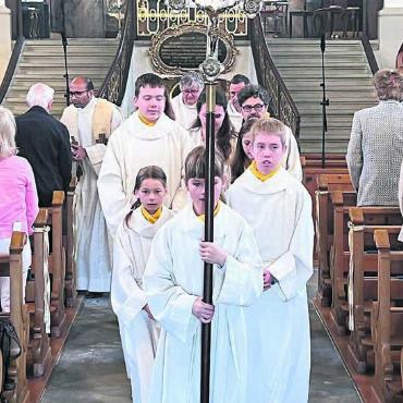 Ein Dorf feiert seinen Heiligen - Der Patroziniumsgottesdienst wurde feierlich abgehalten. Bilder: zg