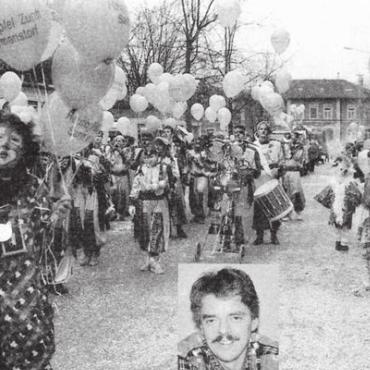 Es fasnachtet im Freiamt - Roger Müller (kleines Bild), OK-Präsident vom Wohler Fasnachtsumzug, geht vom grössten Umzug in der Zentralschweiz aus. Bild: Archiv