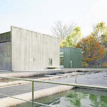Das Herzstück steht noch an - So wird die GAK-Filtrationsanlage in rund zwei Jahren aussehen. Bild: mireya heredero Architektin ETH SIA