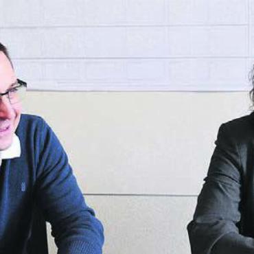 Keine schnelle Lösung - CEO Spital Muri Daniel Strub und Leiterin Human Resources Daniela Burri. Bild: sab