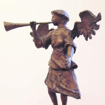 Der Posaunenengel aus Genf - Die Bronzekopie des Posaunenengels ist aktuell im Rahmen der Weihnachtsausstellung zu bestaunen. Bild: zg