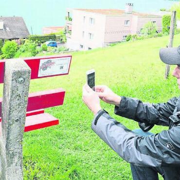 Nächste Herausforderung wartet - David Baumgartner, Initiator und Autor der Fälle, war bei der Einweihung vor zwei Jahren persönlich vor Ort. Bild: Archiv