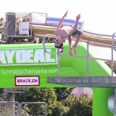 Turmspringen und Party in Wohlen