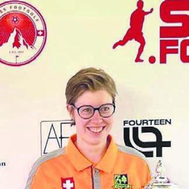 Mit Footgolf die Welt erobern - 2022 freute sie sich über den Vize-Schweizer-Meister-Titel. Bilder: Marco Huwyler / zg