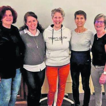 Vorstand wieder komplett - Der neue Vorstand der Riege Beri-Fit/Volley. Bild: zg