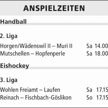 ANSPIELZEITEN