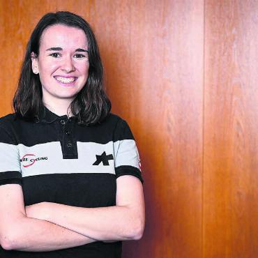 Mit Paris im Hinterkopf - Michelle Andres auf einem der offiziellen Bilder von Swiss Cycling im Vorfeld der Heim-EM in Grenchen. Die Hägglingerin gehört im zwölfköpfigen Schweizer Aufgebot zu den Hoffnungsträgerinnen. Bild: Freshfocus