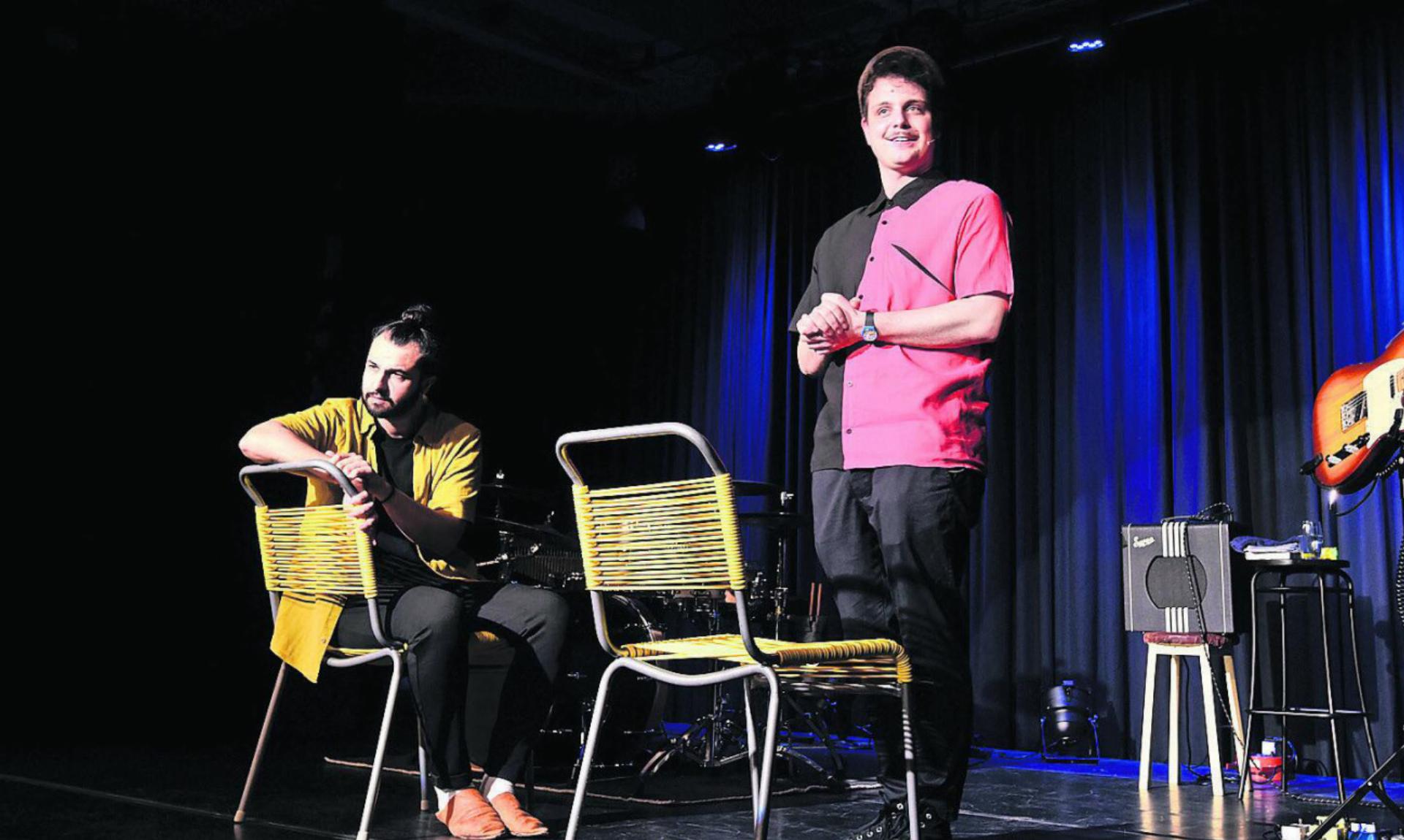 Sanjiv Channa (links) und Dominik Muheim fanden auf Anhieb den Draht zum Publikum. Bild: zg