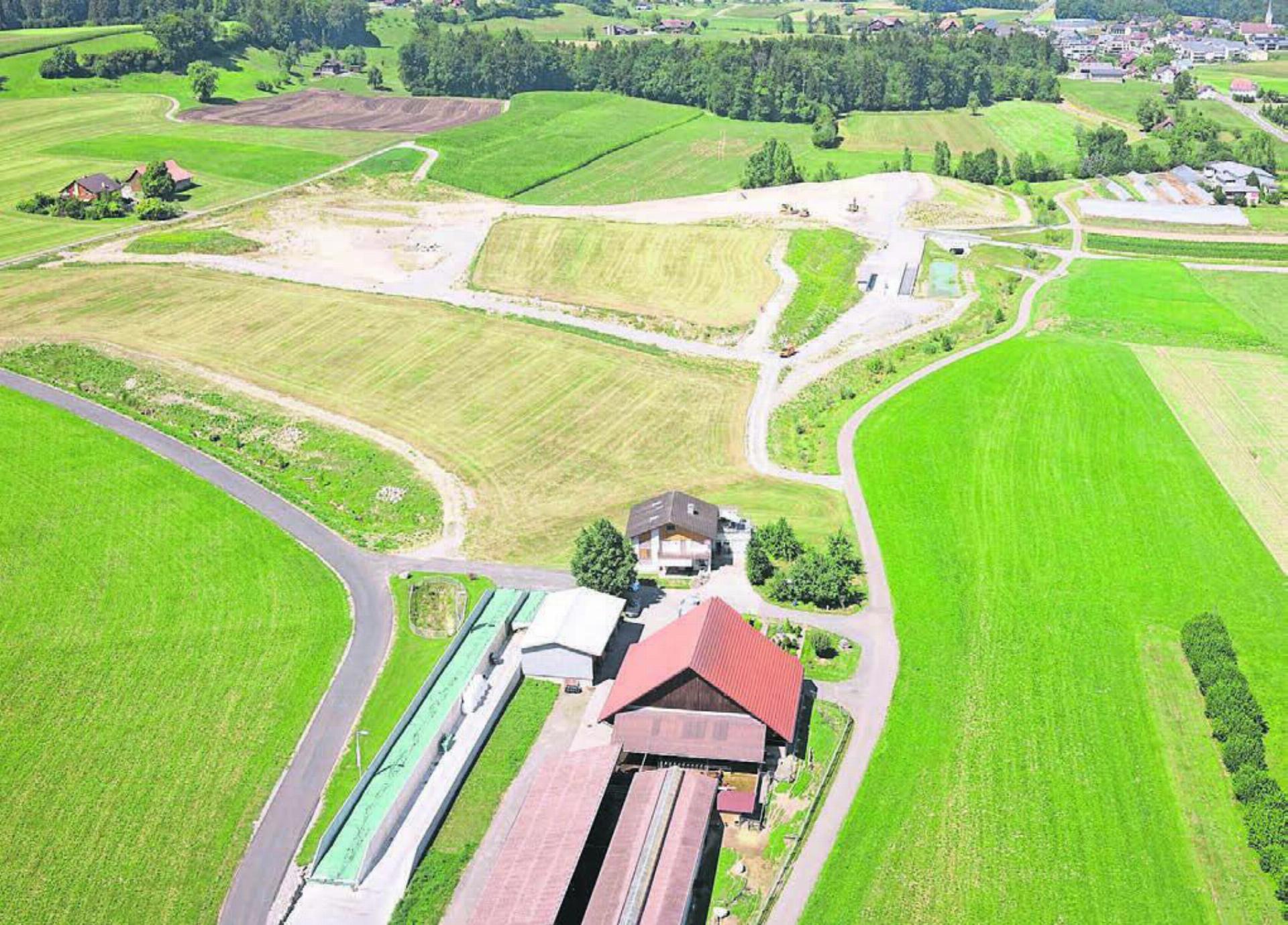 Luftaufnahme der Deponie Babilon vom Sommer letzten Jahres. Bild: zg