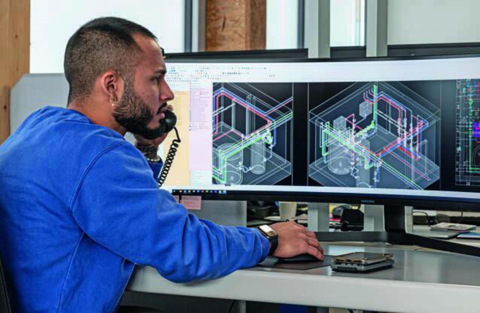 Die Gebäudetechnik-Spezialisten nutzen die modernsten technischen Möglichkeiten, was die detaillierte Planung und Ausführung erst möglich macht. Bild: zg