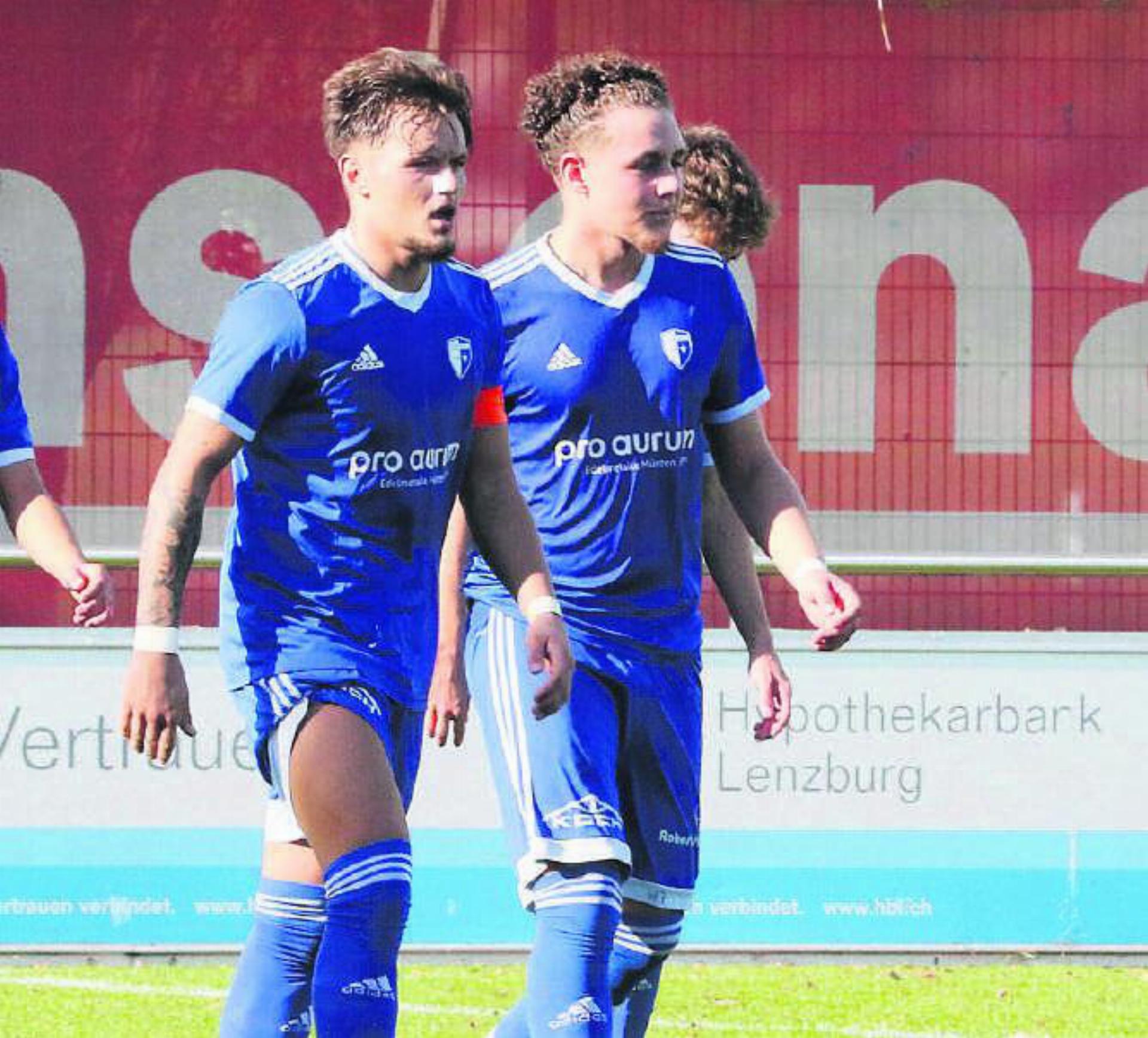 U23-Captain Matija Randjelovic (links) und Topskorer Alessio Milazzo (rechts) gehen zum FC Lenzburg. Bild: jl