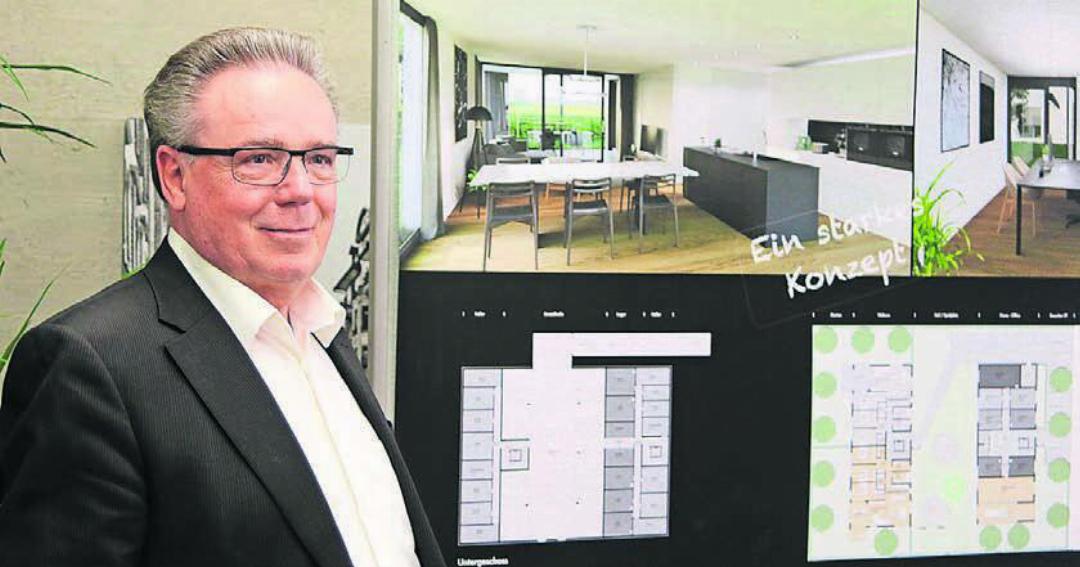 Ulrich Stalder von der Real Estate AG in Zug präsentierte ein interessantes und neues Projekt am Ahornweg in Waltenschwil.