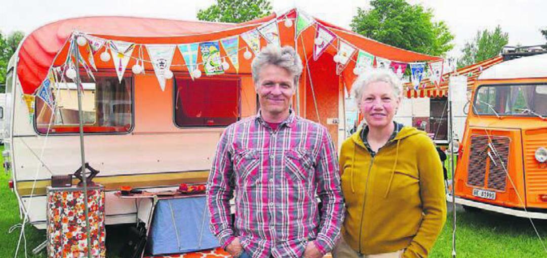 Mike Zingg und Maja Jörg sind beide begeisterte «Oldie Camping»-Fans und Mitorganisatoren des Treffens.