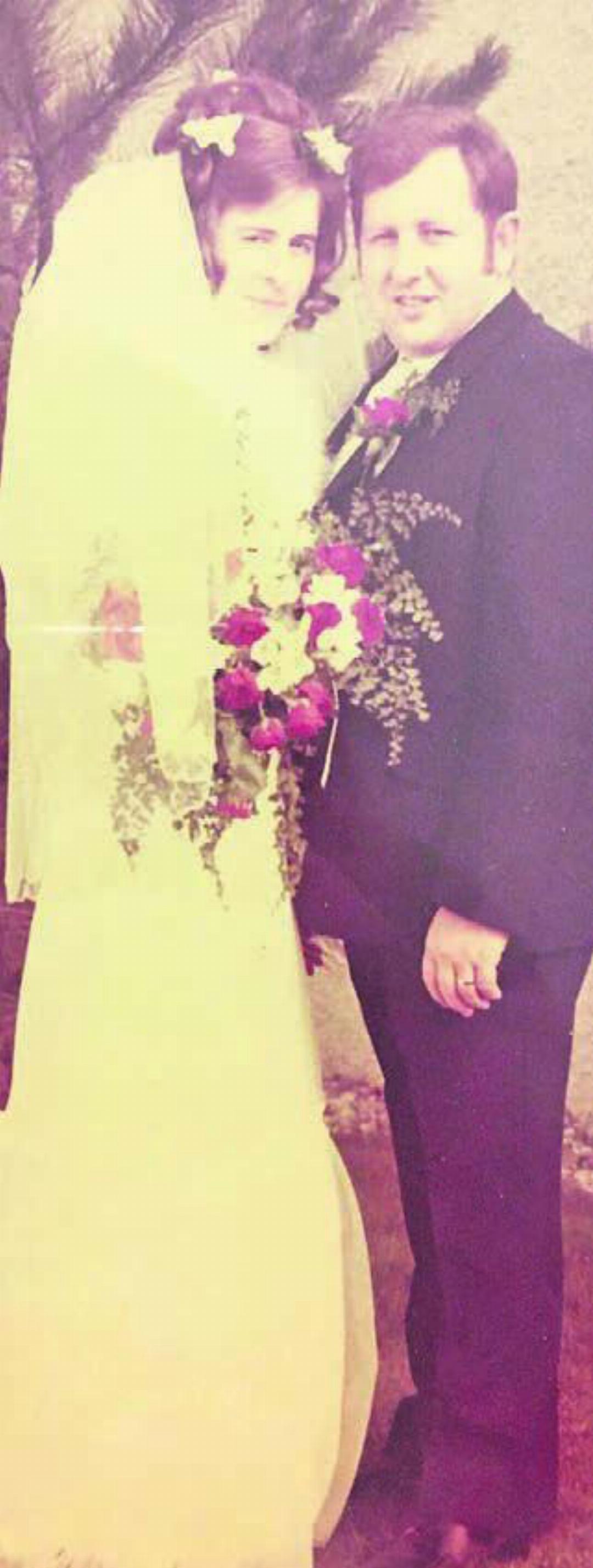 Ein Bild des grossen Tages: die Hochzeit am Ostermontag 1973.