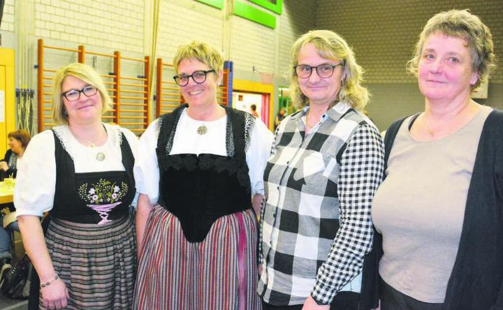 Sie führen den Landfrauenverein Bezirk Bremgarten als Vorstandsmitglieder auch in diesem Jahr: (v. l.) Cornelia Schmid (Präsidentin), Gabriela Kuhnen (Kassierin), Beatrix Staubli (Vizepräsidentin) und Marianne Huber (Aktuarin). Bild: Roger Wetli