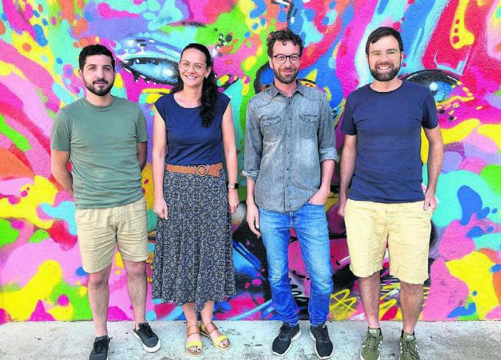 Sie bilden die neue vierköpfige Geschäftsleitung vom VJF: v. l. Luca Baldelli, Karin Stoll, Lorenz Schmidlin und Fabian Birrer.