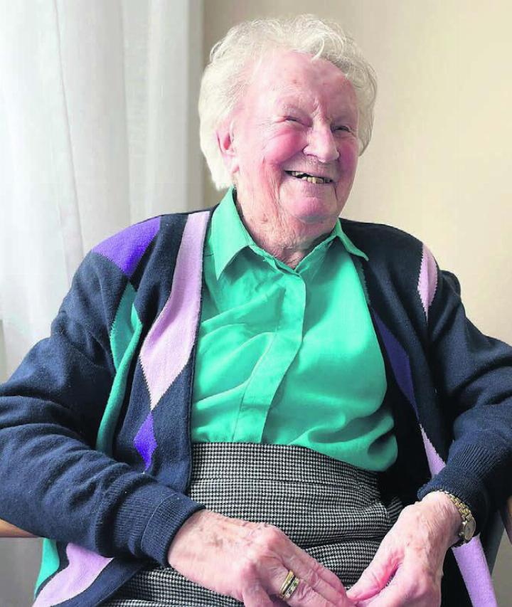 Eine positive Frau mit viel Lebensfreude: Amalia Bosisio wurde gestern Donnerstag 100 Jahre alt. Bilder: Stefan Sprenger