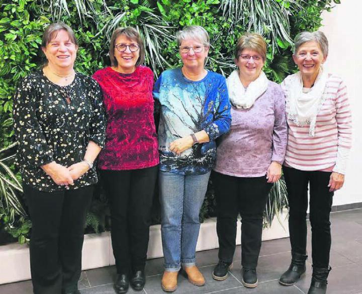 Der Vorstand des FTV Villmergen freut sich auf ein aktives und erfolgreiches Vereinsjahr (von links): Alexandra Bolardt, Brigitta Leuppi (Präsidentin), Rosmarie Meyer, Eveline Meier (neu) und Ruth Weljatschek.